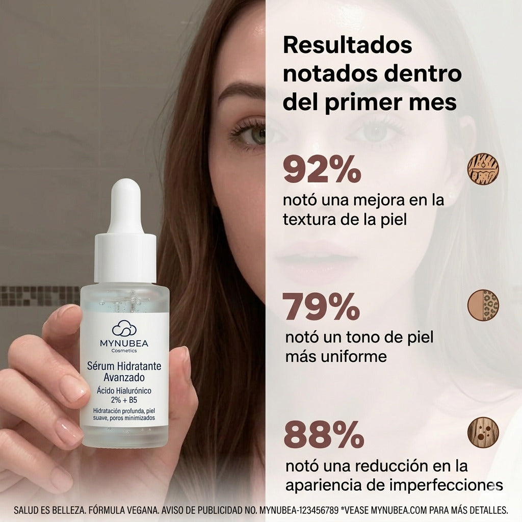 Sérum de Ácido Hialurónico 2% + B5: Hidratación, Nutrición y Cuidado Facial para una Piel Suave y Poros Minimizados
